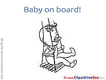 Swing Pics Baby on board free Cliparts