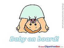 Upside Down printable Baby on board Images