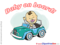 Vehicle Baby on board download Illustration