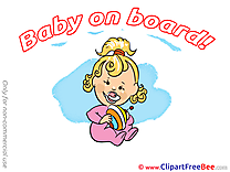 Whirligig free Illustration Baby on board
