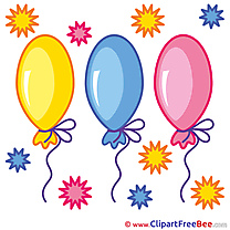 Balloons free Cliparts Birthday