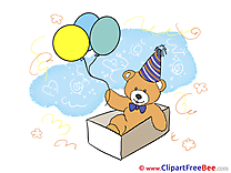 Teddy Bear Balloons Birthday free Images download