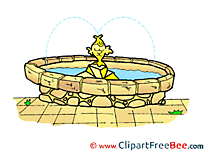 Fountain printable Illustrations for free