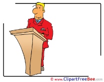 Conference Man Clipart free Illustrations