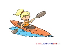 Rafting Girl printable Images for download