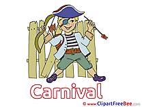 Pirate printable Illustrations Carnival