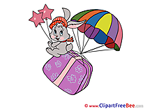 Rabbit Present Carnival Illustrations for free