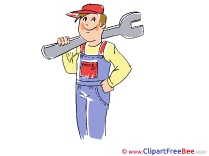 Boy with Wrench free Cliparts for download
