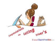 Congratulations Getting Driver's License Pics printable Cliparts