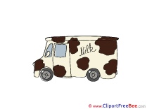 Milk Truck Cliparts printable for free