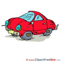 Red Car free printable Cliparts and Images