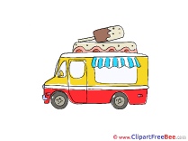 Vehicle Ice Cream Truck Clipart free Illustrations