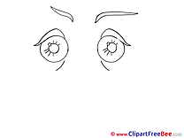 Coloring Eyes Pics free Illustration