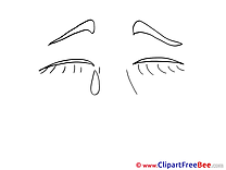 Crying printable Illustrations for free