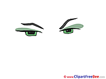 Green Eyes printable Illustrations for free