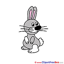 Rabbit Cliparts printable for free