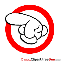 Sign Index Finger Cliparts printable for free