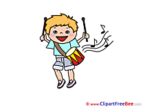 Drum Musician Pics printable Cliparts