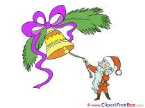 Bell Santa Claus Pics Christmas free Image