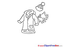Coat Gloves free Cliparts for download