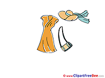 Dress Handbag Hat download Clip Art for free