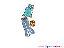 Jeans Singlet Shoes download printable Illustrations