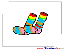 Socks printable Illustrations for free