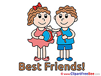 Children Boy Girl Best Friends free Images download