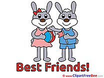 Rabbits Pics Best Friends  free Image