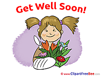 Bouquet Girl Pics Get Well Soon free Cliparts