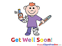 Child Boy Get Well Soon Illustrations for free