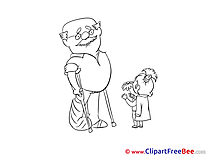 Grandfather Granddaughter Clipart Get Well Soon free Images