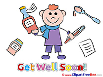 Image Boy Get Well Soon download Illustration