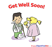 Kids Boy Girl free Cliparts Get Well Soon