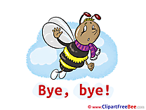 Bee Pics Goodbye Illustration