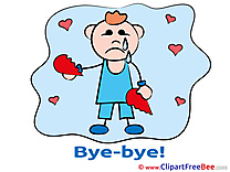 Boy Hearts Broken Heart Goodbye download Illustration