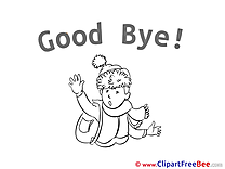 Kid Schoolboy Goodbye free Images download