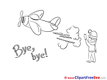 Plane Boy Pics Goodbye free Image