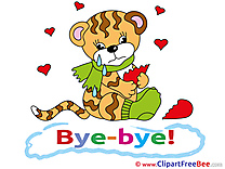 Tiger Broken Heart Pics Goodbye Illustration