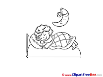 Child Moon download Clipart Good Night Cliparts