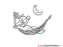 Kitten Clipart Good Night free Images