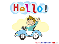 Driver Car Man Pics Hello Illustration