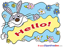 Rabbit Chamomiles download Hello Illustrations