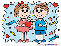 Children Hearts Pics Love Illustration