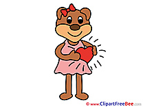 Heart Bear Clip Art download Love