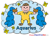 Aquarius Zodiac download Illustration