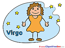 Virgo Zodiac Illustrations for free