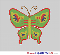 Butterfly download printable Cross Stitches