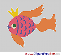 Fish Cross Stitches free