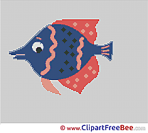 Fish Design free Cross Stitches